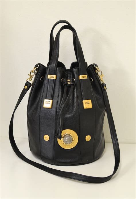 gianni versace bucket bag|authentic versace handbags.